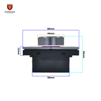 Nouveau design 2026 X3 Zigbee Tuya Interrupteur intelligent multifonctionnel à intensité variable 2 gangs avec bouton rotatif
