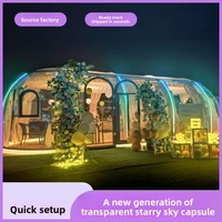 Tenda berkemah terkenal di Internet, Pc berkemah berbintang ruang langit M2 keluarga luar ruangan tenda bergerak restoran Rumah gelembung