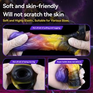 SHAZ Funda de silicona suave para pene, tipo manga de fantasía, con diseño abierto, para retrasar la eyaculación, juguete sexual para parejas - Product Image 5