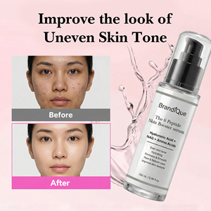 <span class=keywords><strong>Suero</strong></span> Facial Orgánico Calmante e Hidratante con Ácido Hialurónico, Alantoína y 6 Péptidos, Potenciador de la Piel, Iluminador - Product Image 2