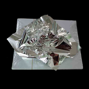 Commercio all'ingrosso In Magazzino di Alimentazione 14x14cm Mestiere Doratura Argento Taiwan PE Frizione Stagnola di Oro Foglia - Product Image 1