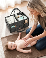 Organisateur de couches en feutre minimaliste et portable avec logo personnalisé pour table à langer, cadeaux pour nouveau-nés et baby shower