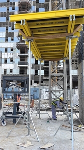 Étais de soutènement robustes en béton, étais de chantier Acrow, bases de vérin, étais en acier réglables pour le soutien des poutres - Product Image 6
