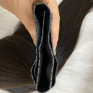 Trama dei capelli del nastro invisibile umano popolare trama dei capelli della cuticola vergine di lusso a doppio lato con trama a foro intero aggiungi il Volume dei capelli - Product Image 3