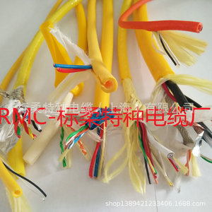 สายเคเบิลอินเทอร์เฟซ USB และ VGA แบบไม่มีแรงลอยตัว 2*14AWG+2*23AWG+2*23AWG+2*23AWG ตัวนำทองแดงสีเหลือง - Product Image 1