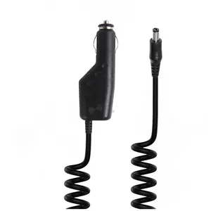 Dc 5.5X2.1Mm Car Charger 12V Cigarette Lighter Power Supply Adapter Charger Coiled Spring Cable For Car Truck Cable Assembly