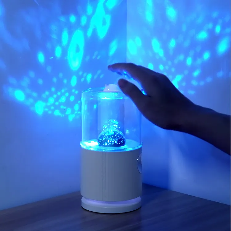 Hàng Mới Về 2022 KC Chứng Nhận 400Ml Sạc Mini Humidifier Siêu Âm Phun LED Chiếu Độ Ẩm