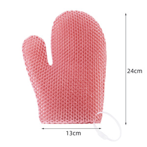 TPU Douchehandschoenenset voor dagelijks gebruik, vingerexfoliatie, make-up verwijdering, baden, schrobben en reinigen - Product Image 4