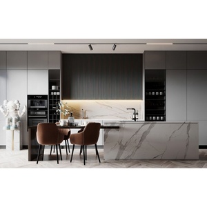 Meuble de <span class=keywords><strong>cuisine</strong></span> personnalisé avec plan de travail en marbre, nouveau modèle, armoire de <span class=keywords><strong>cuisine</strong></span> complète, meuble de <span class=keywords><strong>cuisine</strong></span> complet - Product Image 1