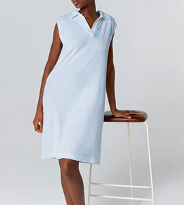 Abito Midi Estivo da <span class=keywords><strong>Donna</strong></span> Personalizzato Senza Maniche con Spalle Scoperte, Elegante e Casual in Cotone, Stile Vintage Tinta Unita - Product Image 6