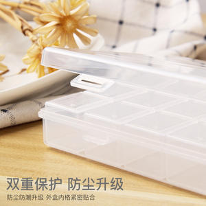 Distributeur de pilules en plastique transparent personnalisé à 28 compartiments, boîte de distribution de médicaments portable pour 7 jours, boîte de rangement en plastique pour une semaine - Product Image 4