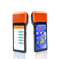 Impresora térmica de terminal Pos de mano de 5,5 pulgadas, punto de venta, máquina POS de pago de mano portátil con Software
