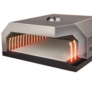 Bonne qualité Camping en plein air cuisson <span class=keywords><strong>Pizza</strong></span> poêle à charbon design caché poignées <span class=keywords><strong>four</strong></span> à <span class=keywords><strong>pizza</strong></span> pour barbecue grill - Product Image 1