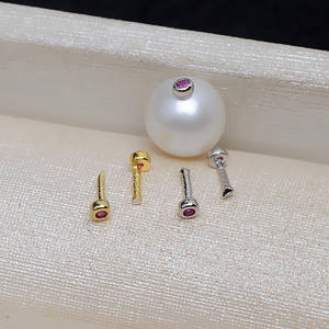 Cuentas de Plata S925 con Ojos de Pez, Rojas y Negras, Estilo Barroco, con Orificio Pasante - Juego de 10 Piezas, Accesorios para Joyería DIY, Modelo 4015 - Product Image 3