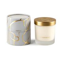 Bocaux en verre givrés personnalisés pour bougies parfumées, contenants vides de 8oz, 7oz, 10oz, 14oz, 15oz avec couvercle et emballage en boîtes