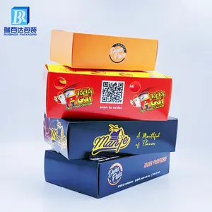 친환경 배달 프라이드 치킨 버거 카톤 손잡이 개인 팝콘 식품 종이 상자 포장 용품