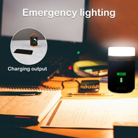 Lampe de camping LED portable à télécommande, lampe de secours pour l'extérieur, lampe suspendue pour tente, lampe de nuit, chargeur de téléphone, équipement de randonnée, lanterne de camping