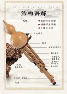 ขายส่งฮูลูซีไม้ไผ่คุณภาพสูงแบบคละรุ่นสำหรับผู้เริ่มต้น เครื่องดนตรีประจำชาติสำหรับร้านขายเครื่องดนตรีและศูนย์ฝึกอบรม - Product Image 6