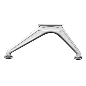 Pieds et accoudoirs de chaise en acier laminé à froid pour chaises d'hôpital, usage commercial, design moderne en métal - Product Image 3