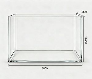 Nuevo Acuario Rectangular para Interiores, Pecera Transparente para Sala de Estar, Escritorio o Balcón, Paisaje Ecológico, Acuario de Plástico para Peces Dorados - Product Image 6