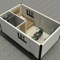 Knock Down Mobile House Bureau Conteneur Prix Préfabriqué Conteneur Maison Empilable Pliable Préfabriqué Petite Maison