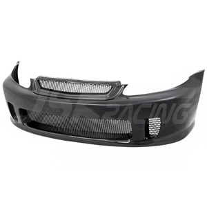 กันชนหน้าครึ่งคาร์บอนไฟเบอร์สำหรับ1999-2000 Honda Civic อัพเกรดเป็นสไตล์ช้อน - Product Image 1