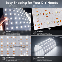 Feuille LED Flexible Dimmable 24V avec CRI90 & IP54 pour Rétroéclairage de Marbre Onyx, Panneau Découpable pour Plans de Travail, Murs et Plafonds