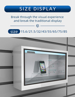 55 pouces 3D holographique interactif holographique écran tactile affichage transparent LCD armoire ROSH