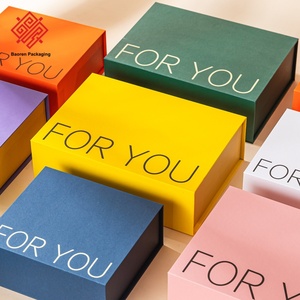 Boîte d'emballage de lunettes de style tiroir Baoren boîte de couvercle supérieur et inférieur boîte-cadeau imprimée de produit portable minimaliste élégant - Product Image 3