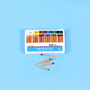 Points de gutta-percha dentaire GP pour le remplissage des canaux radiculaires et le traitement endodontique dentaire, conicité 02 04 06 F - Product Image 4