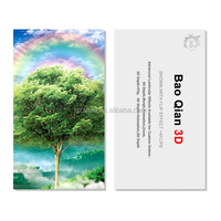 Carte personnalisée DBZ Anime 3D lenticulaire de luxe en plastique PET petite taille