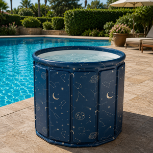 Vanace Customizable Labels Fitness Recovery PVC <b>Foldable</b> Portable Ice <b>Bath</b> Tub Cold Plunge for Athletes' Relaxation - Product Image 1