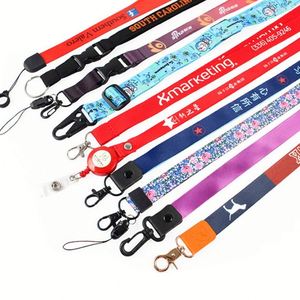 Promotional Customized Anime Straps Sublimation Printed Neck Polyester <b>Lanyards</b> Id Card Holder <b>Lanyard</b> With Logo Custom - Product Image 1