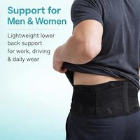 Ceinture lombaire en néoprène pour le mal de dos, la sciatique, la scoliose et les hernies discales - Protection respirante réglable avec fermeture auto-agrippante