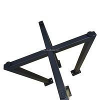 Pied croisé en métal de haute qualité pour tables basses rondes Noir, base de table basse en laiton en métal