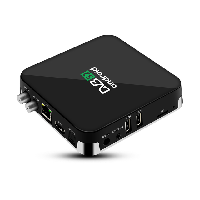 New Model Hybrid Ott 4K HD Streaming Media Player 2GB 16GB Amlogic S905X3 Smart Satellite Receiver Hybrid Android TV Box