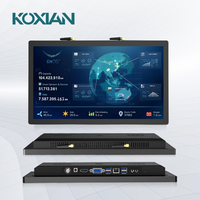 Pengiriman Cepat 7 Hari * 24 Jam Layar Sentuh Panel Datar 19" 21.5 Inch untuk Industri, Monitor Sentuh Komputer yang Dipasang di Dinding