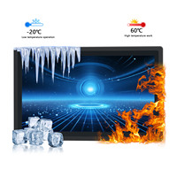Tablette industrielle tout-en-un avec écran tactile de 13,3 et 15,6 pouces, système d'exploitation Windows, Linux, Android, moniteurs à écran tactile, vente flash