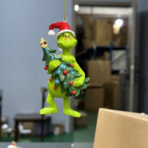 3D New Cartoon <b>Grinch</b> Christmas Tree Pendantgrinch Resin Crafts Christmas Decoration Pendantgrinch - Product Image 5