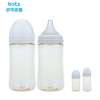 Biberon OEM ODM en PPSU avec logo personnalisé sans BPA 160ml 270ml col large corps droit facile à nettoyer pour nouveau-nés