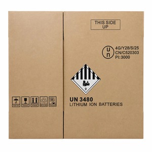 Carton d'emballage pour marchandises dangereuses en fibre de bois 4G extra-résistant à 5 couches, pour le transport aérien de batteries au lithium, boîte <span class=keywords><strong>UN</strong></span> - Product Image 5