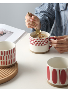 The Manufacturer Directly Supplies Large-capacity <b>Ceramic</b> Mugs, Hand-painted Underglaze Color Coffee <b>Cups</b> - Product Image 4