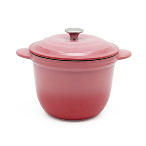 Olla de Hierro Fundido para Arroz Bright Houseware de 2.0L, Olla Holandesa de 18cm, Mini Juego de Utensilios de Cocina Esmaltados, Diseño Europeo, Olla para Sopa y Caldo a Gas - Product Image 2