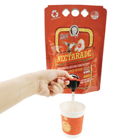 1L 2L 3L 5L Hete dranken fruitsap wijn staande pouch met vlinderklep PET/AL/NY/PE gelamineerde structuur