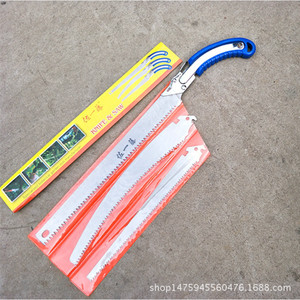 Sierra manual Saichito de 280 mm, juego de cuchillas de repuesto con estructura de mariposa, mango de plástico, 32 dientes para cortar madera - Product Image 3