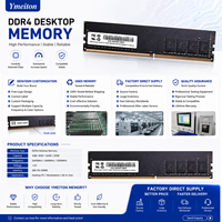 Vente en gros de RAM DDR4 d'occasion, puce originale, 4 Go, 8 Go, module de mémoire pour ordinateur de bureau et portable en stock