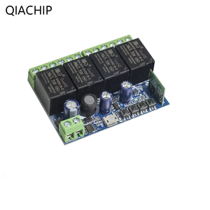 Module de relais intelligent Wi-Fi 4 canaux, interrupteur <span class=keywords><strong>sans</strong></span> <span class=keywords><strong>fil</strong></span> DC 5V 12V 24V 48V avec minuterie et contrôle à distance par téléphone pour EWeLink Google Home - Product Image 1