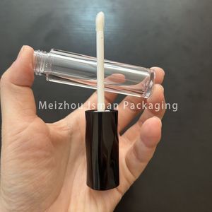 ISMAN Tubetto per Lucidalabbra Trasparente con Diamante Unico, Contenitore per Lip Glaze con Tappo Bianco e Nero, Realizzato in Plastica per Cosmetici 5ml 7ml - Product Image 4