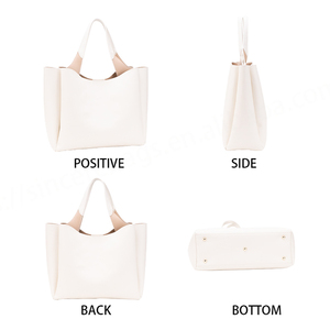 Sac à main pour femme en forme de coussin, nouvelle collection 2024, style luxe léger, simple, fermeture éclair en PU, doublure en polyester - Product Image 3