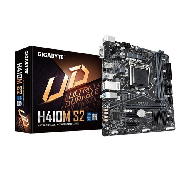 Original New Gigabyte H410M S2 Desktop Motherboard DDR4 Double Memory Channel 64GB Maximum RAM Capacity Integrated Graphics Card